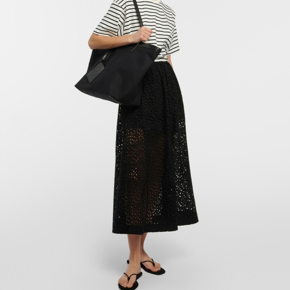 Toteme High-rise eyelet cotton midi skirt never worn size 0